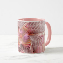 Abstrakt Butterfly Colorful Fantasy Fractal Art Mugg