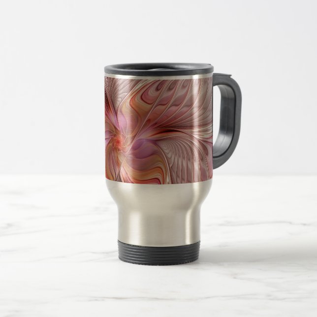 Abstrakt Butterfly Colorful Fantasy Fractal Art Resemugg (Framsida höger)