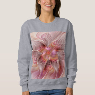 Abstrakt Butterfly Colorful Fantasy Fractal Art T Shirt