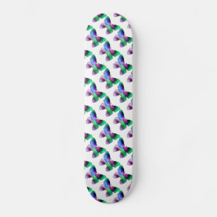 Abstrakt Butterfly Colorful Mini Skateboard Bräda 18,5 Cm