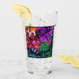 Abstrakt Butterfly Joy Butterflies Lila Red Glaskopp