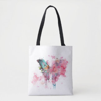 Abstrakt Butterfly Kreativ Watercolor Nature Boho Tygkasse