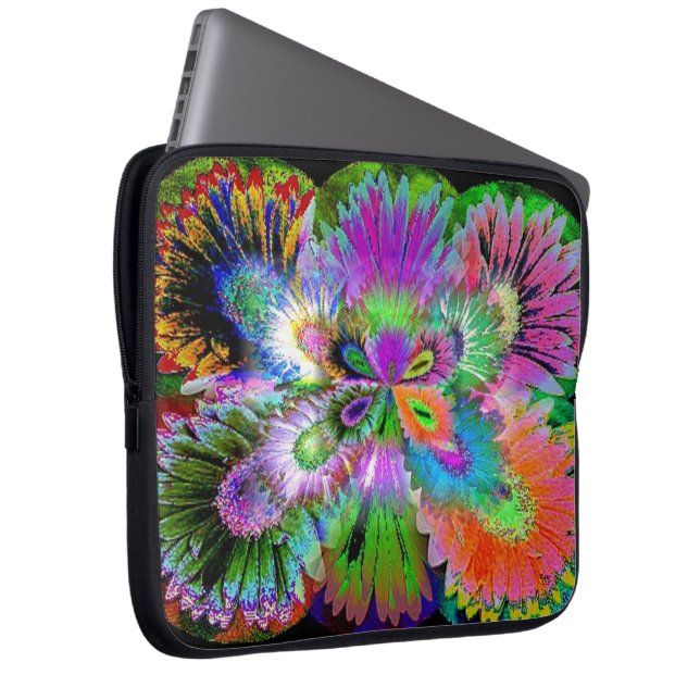 Abstrakt Butterfly Laptop Fodral (Framsidan Höger)