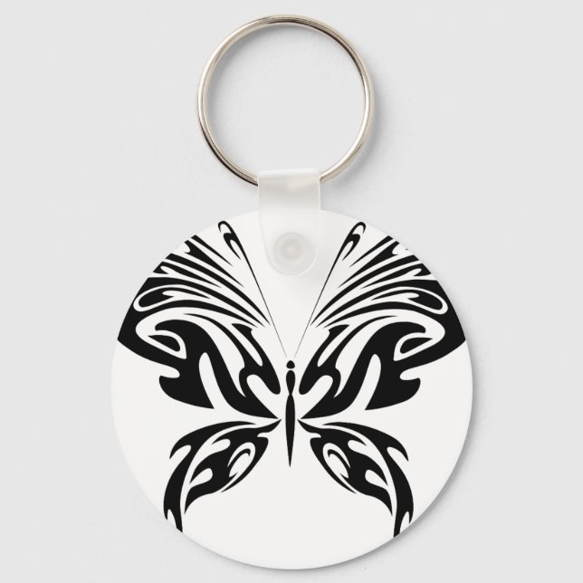 Abstrakt Butterfly Nyckelring (Framsida)