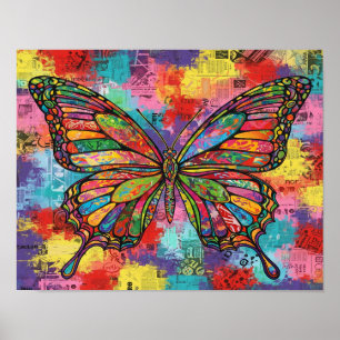 Abstrakt Butterfly Poster