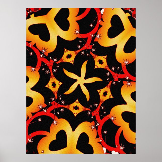 Abstrakt Butterfly Poster (Framsidan)