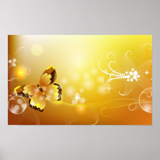 Abstrakt Butterfly Poster (Framsidan)