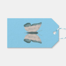 Abstrakt Butterfly Presentetikett