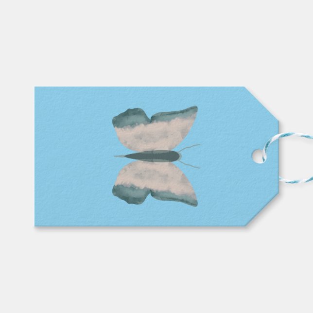 Abstrakt Butterfly Presentetikett (Framsidan (Horisontell))