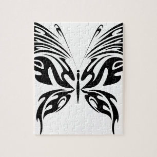Abstrakt Butterfly Pussel