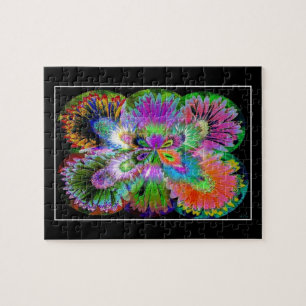 Abstrakt Butterfly Puzzle Pussel