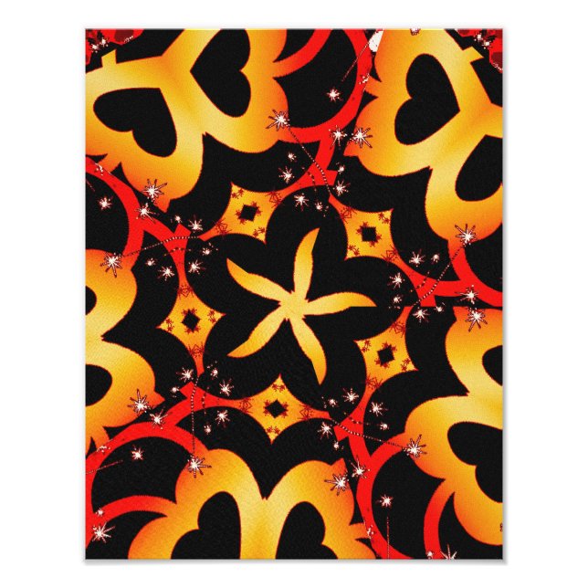 Abstrakt Butterfly TheARTs Photo Fototryck (Framsidan)