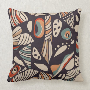 Abstrakt butterfly vinge inspirerad boho mönster kudde