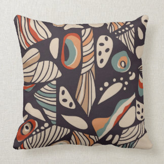 Abstrakt butterfly vinge inspirerad boho mönster kudde
