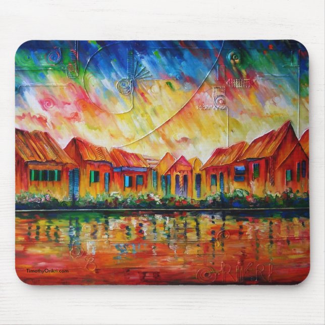 Abstrakt byCityscape XX - Mousepad Musmatta (Framsidan)