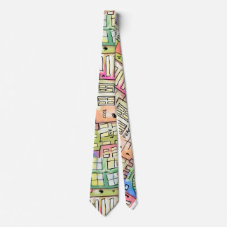 Abstrakt byggnad doodles art slips