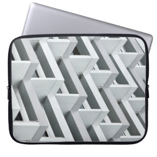 Abstrakt byggnad laptop fodral