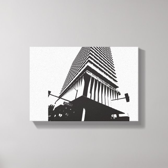Abstrakt Byggnad Poster Canvastryck (Framsida)