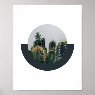 Abstrakt Cactus Poster 2 | 8 x 10