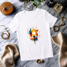 Abstrakt Candle Flame | Konstnärligt ljus och bran T Shirt