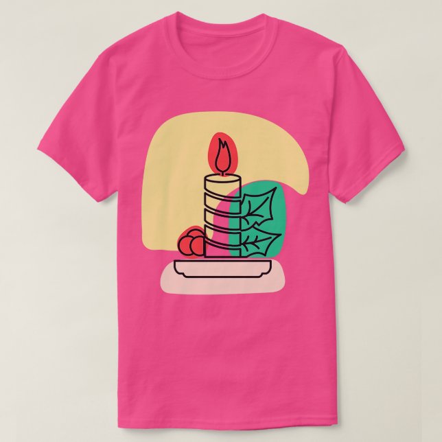 Abstrakt Candle T Shirt (Design framsida)