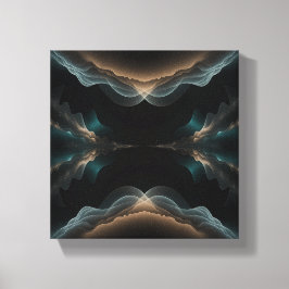 Abstrakt Canvas Art med Vågform