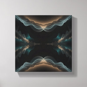 Abstrakt Canvas Art med Vågform