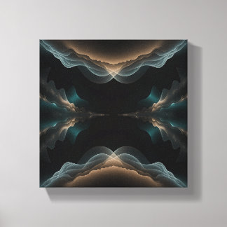 Abstrakt Canvas Art med Vågform