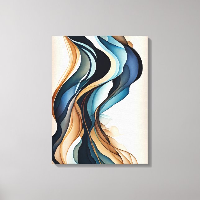 Abstrakt Canvas Wall Art Art (Framsida)