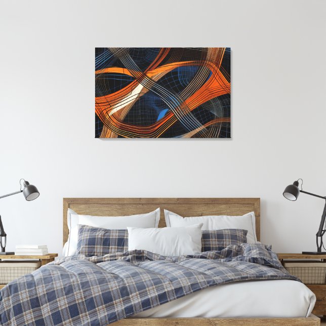 Abstrakt Canvas Wall Art Art (Insitu (sovrum))