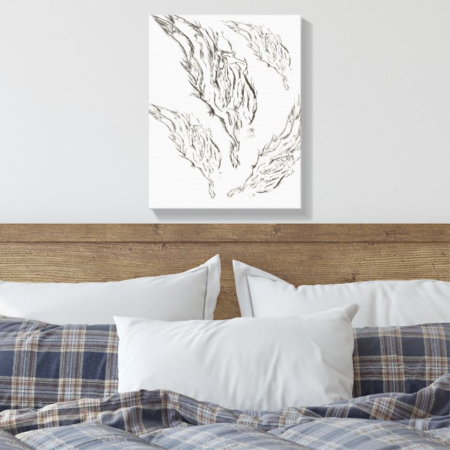 abstrakt canvastryck (Insitu (sovrum))