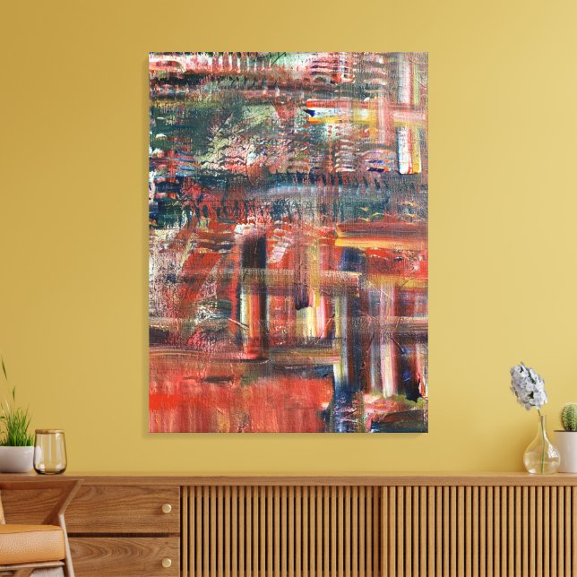 Abstrakt Canvasväggkonst Canvastryck (Insitu (Vardagsrum))