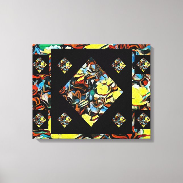 Abstrakt Carnation Art (Dreaming) - 20 x 16 Canvastryck (Framsida)