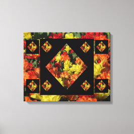 Abstrakt Carnation-Kanvastryck (20 X 16) Canvastryck