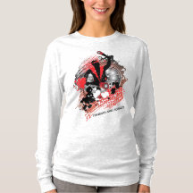 Abstrakt Carnival Panman in Red White and Black