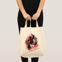 Abstrakt Carnival Panman in Red White and Black