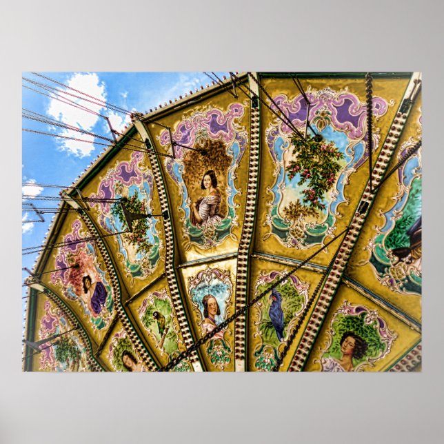 Abstrakt Carousel Art Poster (Framsidan)