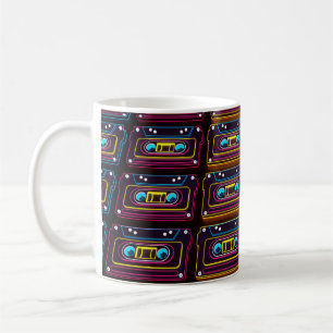 Abstrakt Cassette-band - ny retromusik av backgro Kaffemugg