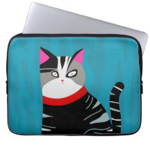 Abstrakt Cat Laptop sleeve