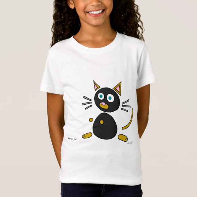 Abstrakt Cat Shirts T Shirt (Framsida)