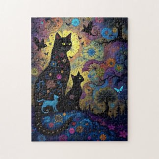 Abstrakt Cats Pussel