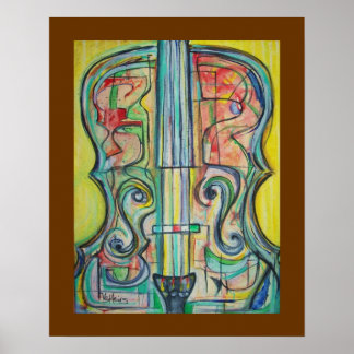 Abstrakt Cello Poster av ValAries