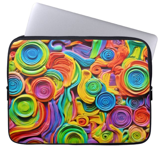 Abstrakt Ceramic Joy Laptop Fodral (Framsidan)