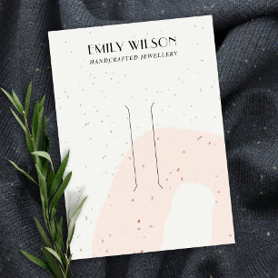 ABSTRAKT CERAMIC  PEACH HAIR CLIP VISNING VISITKORT