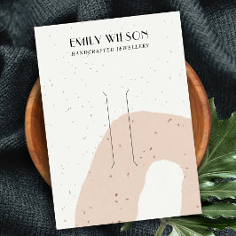 ABSTRAKT CERAMIC  PEACH HAIR CLIP VISNING VISITKORT