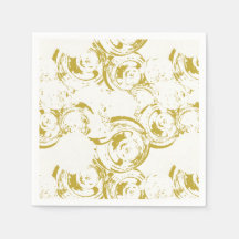 Abstrakt Champagne Guld Swirl