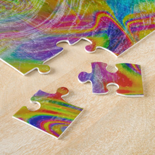 Abstrakt Chaos Jigszle Puzzle Pussel