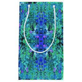 Abstrakt Chartreuse och Blue Foliage Mönster