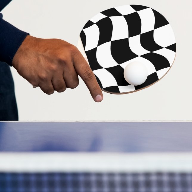 Abstrakt Checkerboard Ping Pong Paddle Pingisracket (Insitu)
