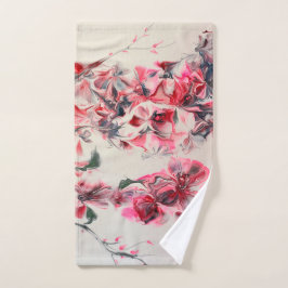 Abstrakt Cherry Blommar Hand Towel
